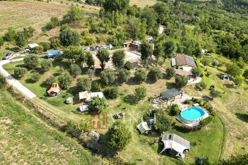Successful agriturismo with agricamping, restaurant, and organic products – Code S9162