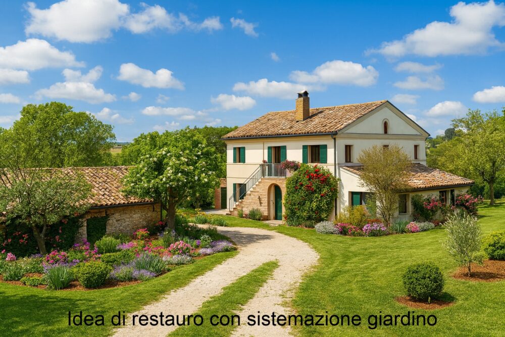 Farmhouse to Renovate with 56,000 sqm of Agricultural Land for Sale in Recanati, Marche
